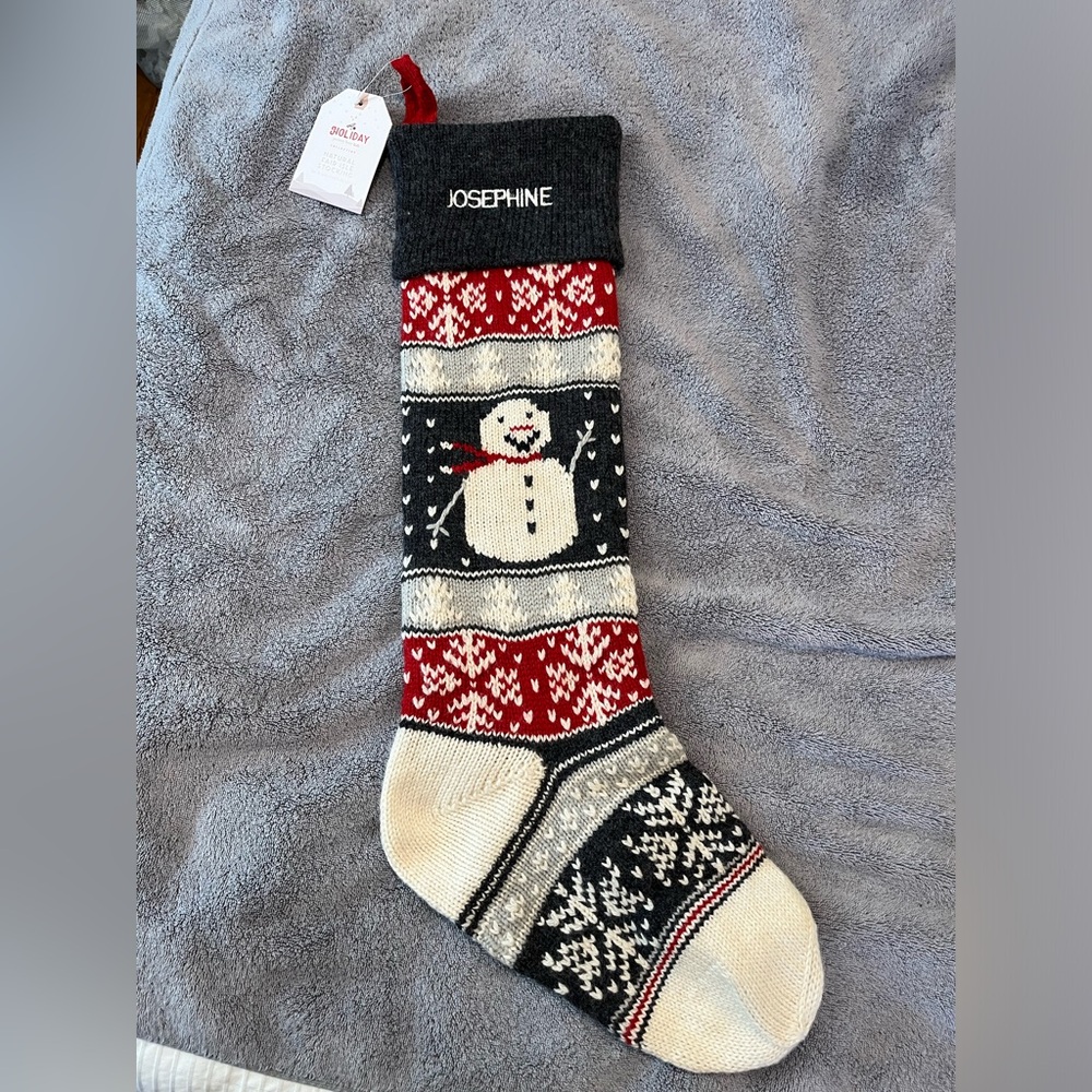 Natural Fair Isle Christmas Stocking Collection (Josephine)